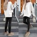Women's Autumn And Winter Long Sleeve Round Neck Sweatshirt Solid Color Casual Bottoming Shirt_voghion.com