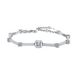 S Pure Silver Mosang Stone Square Bag Armband Damen mit einfachem Zuckerdesign, exquisit und hochwertig als Geschenk_voghion.com