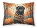 Black Pug Fall Standard Pillowcase Lightweight Super Soft Easy Care Decorative Artwork Pillowcase, Standard_voghion.com