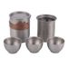 Pure titanium set, outdoor camping, double-layer cup, teapot, portable filter tea maker_voghion.com