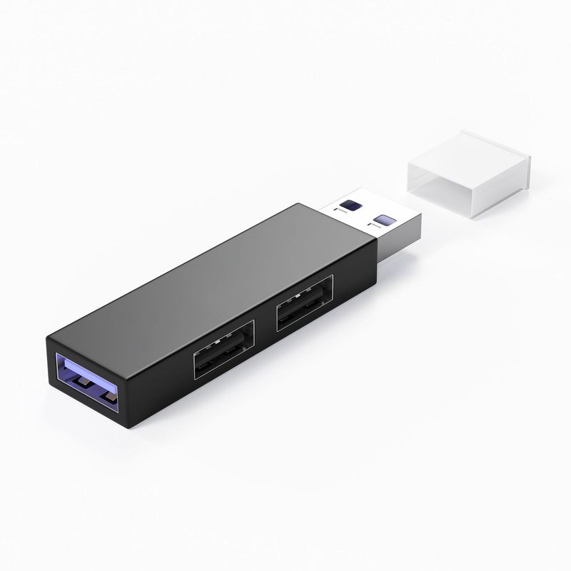 Hub USB-Splitter Ein 3.0 und zwei 2.0 Schnelladapter Multi-USB-3-Port-Extensor für MacBook-Laptop-PC-Computerzubehör_voghion.com
