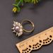 GLSEEVO Anello fatto a mano regolabile alla moda ed elegante con fiore di perle naturali per le donne_voghion.com