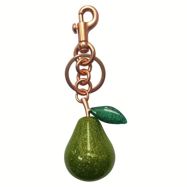 Porte-clés en forme de poire, décoration de sac en forme de poire, porte-clés doré en forme de poire, pendentif de portefeuille en forme de poire, porte-clés en forme de poire pour voiture_voghion.com