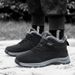 New Winter Boots For Men Waterproof PU Leather Warm Snow Ankle Boots Outdoor Warm Plush Non-slip Work High-top Casual Shoes_voghion.com