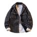 Camicia casual da uomo in denim a righe retrò - Giacca con bottoni e vestibilità ampia per primavera e autunno_voghion.com