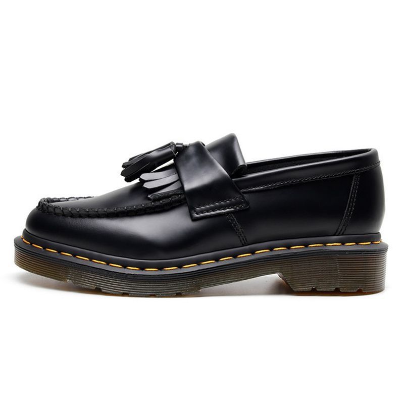 ADRIAN 1022 Loaferji z resicami, usnjeni nizki martinci, britanski modni čevlji z okroglo konico za prosti čas_voghion.com