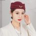Uudet tulokkaat Womn Elgant Stwardss Cadt univormu Caps Villa Flt Pillbox Air Hostsss Brt Hat Cosplay Musical_voghion.com
