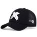 Unisex X Letter Embroidery Baseball Net Caps Spring And Summer Outdoor Adjustable Casual Hats Sunscreen Hat_voghion.com