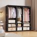 Freestanding Wardrobe Rack – Modern Open Closet Organizer With Shelves, Multi-Tier Hanging Storage For Bedroom & Rental Homes_voghion.com