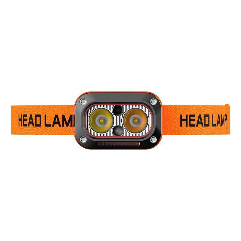 strong light dual light source LED headlamp wave sensor multi function USB charging head mounted work light_voghion.com