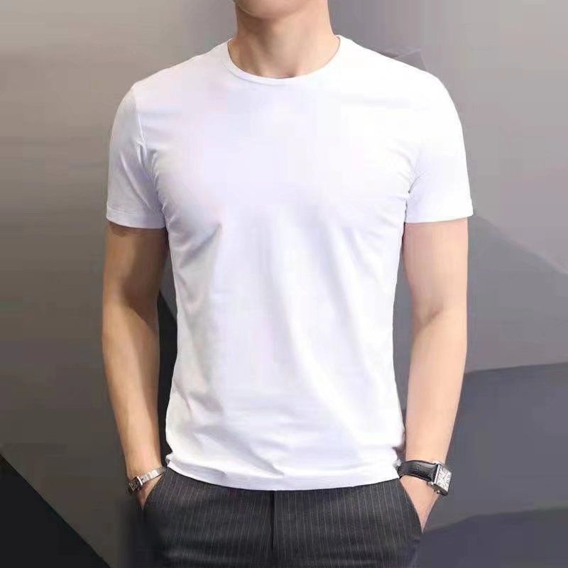 Men's clothing Short sleeved T shirt summer men's sports leisure suit loose quick drying ice silk running fitness short sleeved shorts two piece suit_voghion.com