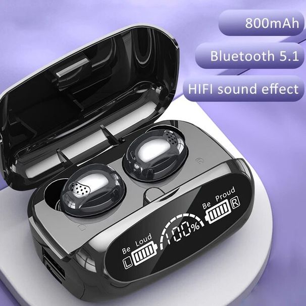 Bezdrátová náhlavní souprava Bluetooth M32 Binaurální digitální displej s velkým dotykovým potlačením šumu s nízkým zpožděním TWS náhlavní souprava Bluetooth_voghion.com