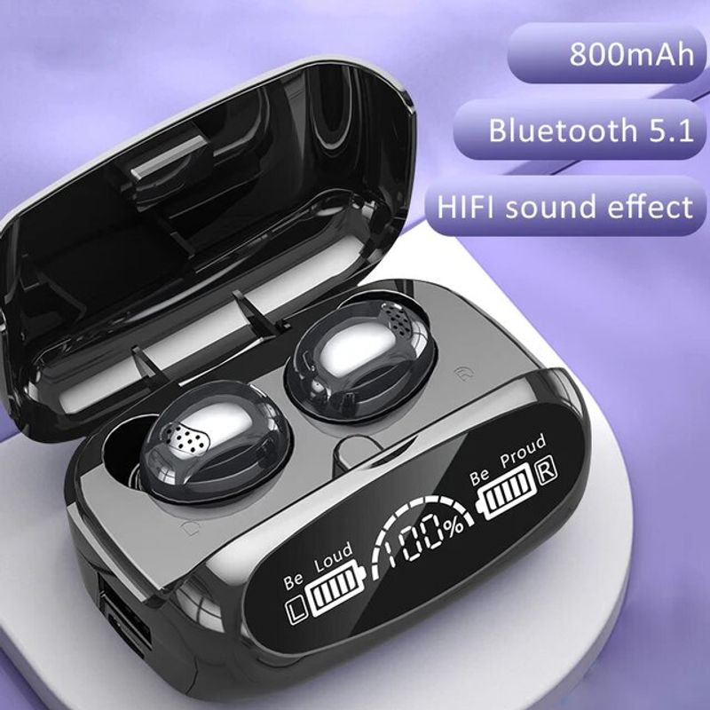 M32 Wireless Binaural Digital Display Large Touch Noise Reduction Low Delay TWS Bluetooth Headset_voghion.com