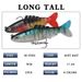 Lure Bait New Style Lead Soft Body Multi Eight Section Fish 9cm17.5g Simulation Silikona Fish Bait Makšķerēšanas rīki Produkti_voghion.com