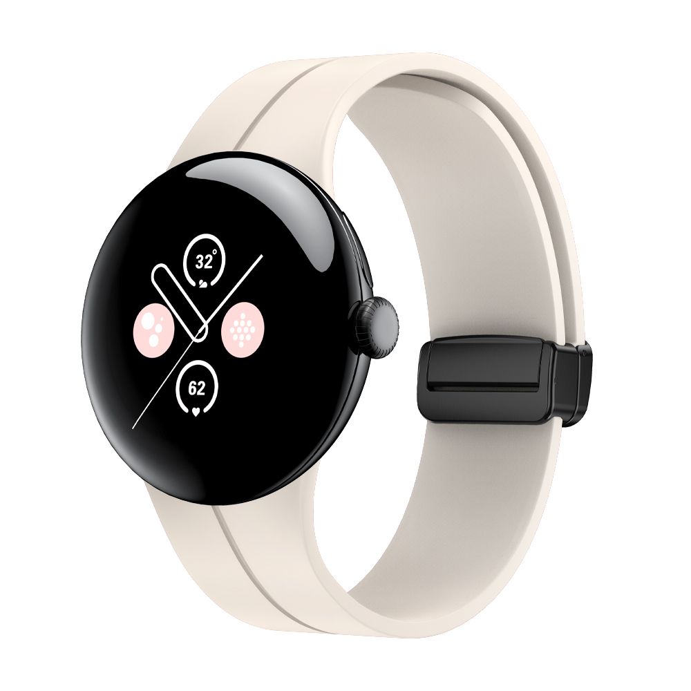 Uhrenarmband für Google G2, magnetische Faltschließe, modisches Silikonarmband_voghion.com