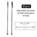 H3X Outdoor Adjustable Ski Portable Adult Children Snow Poles Ultra-light Snowboard Skiing Equipment Retractable_voghion.com