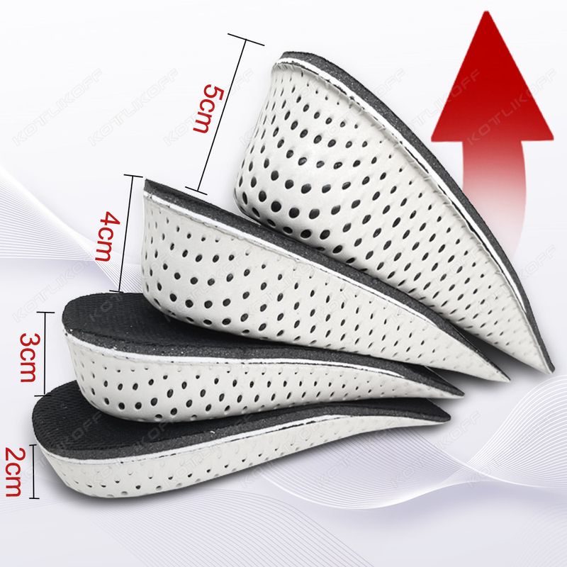 Hoogteverhoging Halve schoeninlegzolen Inzetstuk Sportkussen EVA Memory Foam Hielverhoging 2/3/4/5CM Hoger Onzichtbare verhoging_voghion.com