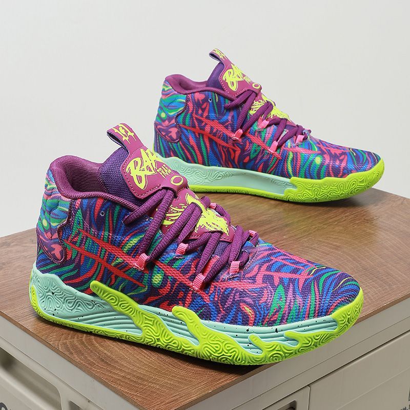 Piłka Three Ball Three Generation Purple Lamelo Ball MB.03 męska i damska z niską cholewką, amortyzacja antypoślizgowa, bojowa, swobodna_voghion.com