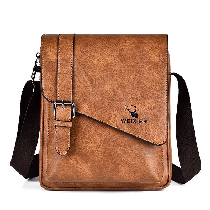 Borsa a tracolla casual retrò da uomo, grande capacità, borsa a tracolla versatile, borsa a tracolla, zaino_voghion.com