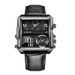 LIGE 8 New Belt Square Dial Dual Display Personality Creative Electronic Quartz Cool Men's Watch_voghion.com