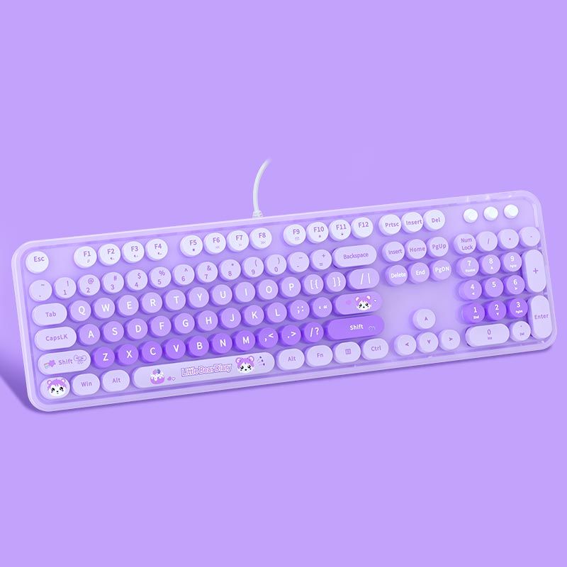 Set di tastiera e mouse wireless Mofii Ferris Hand Bear, colori misti, per ufficio e computer, di bell'aspetto, rosa_voghion.com