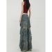 Abandoned Soil Style Splashed Ink Ripped Jeans For Women's Spring And Summer New Design Sense, Low Waist Slimming, Wide_voghion.com