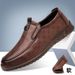 High-End-Business mit Rindersehnensohle, neuer Vater für Männer, Sohle und weiche Oberfläche, Slip-On-Freizeitschuhe aus Leder_voghion.com