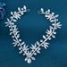 Bridal Necklace Headdress Handmade Rhinestone Wedding Dress Hair Accessories Styling Soft Headband Hairband Pendant_voghion.com