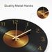 Wanduhren Retro CD-Aufzeichnung Vinyl Home Wohnzimmer Kreative Dekoration Gehärtetes Glas Uhr_voghion.com