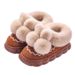 Women's Plush Lined Winter Slippers - Non-Slip Cozy House Shoes With Closed Back (Melon Red/Brown/Black)_voghion.com