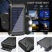 Waterproof Outdoor Camping Solar Power Bank200000 MAh Dual USB Travel Portable Charger Powerbanks For Xiaomi Huawei_voghion.com