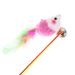 Hachi Toy Bell Colorful Mouse Feather Teaser Wand Walking Cat Fishing Rod Training_voghion.com