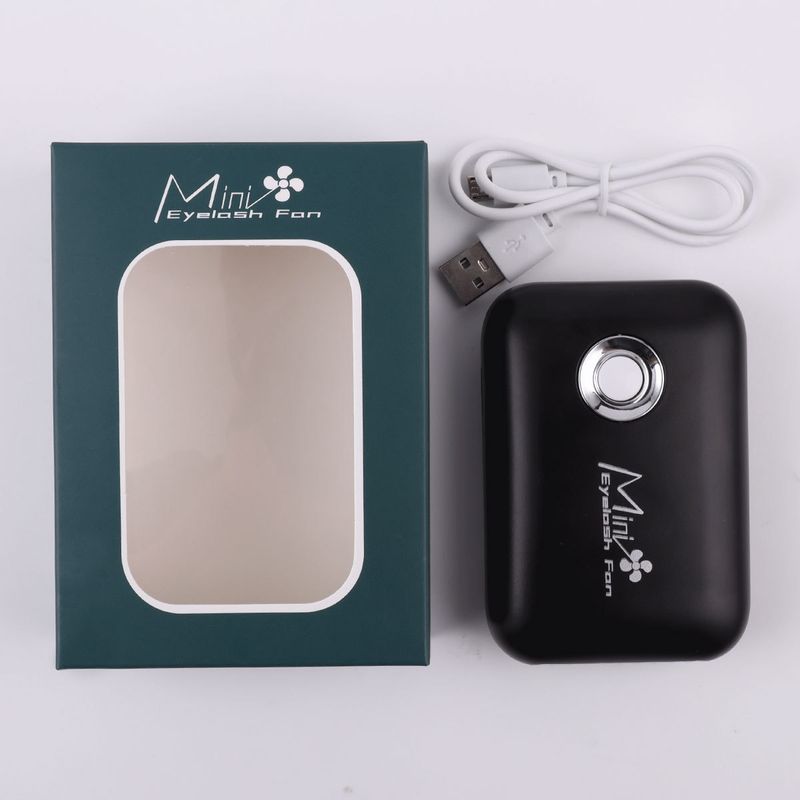 Mini Eyelash Extension Dryer Fan - Handheld With Stand - USB Rechargeable Lash Blow Dryer For Eyelash Grafting - Quick Drying, Portable - Pro/Home Use_voghion.com