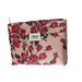 Dark Red Flower Cosmetic Bag Niche Portable High Value Wash Bag Storage Bag Zipper Bag Large Capacity_voghion.com