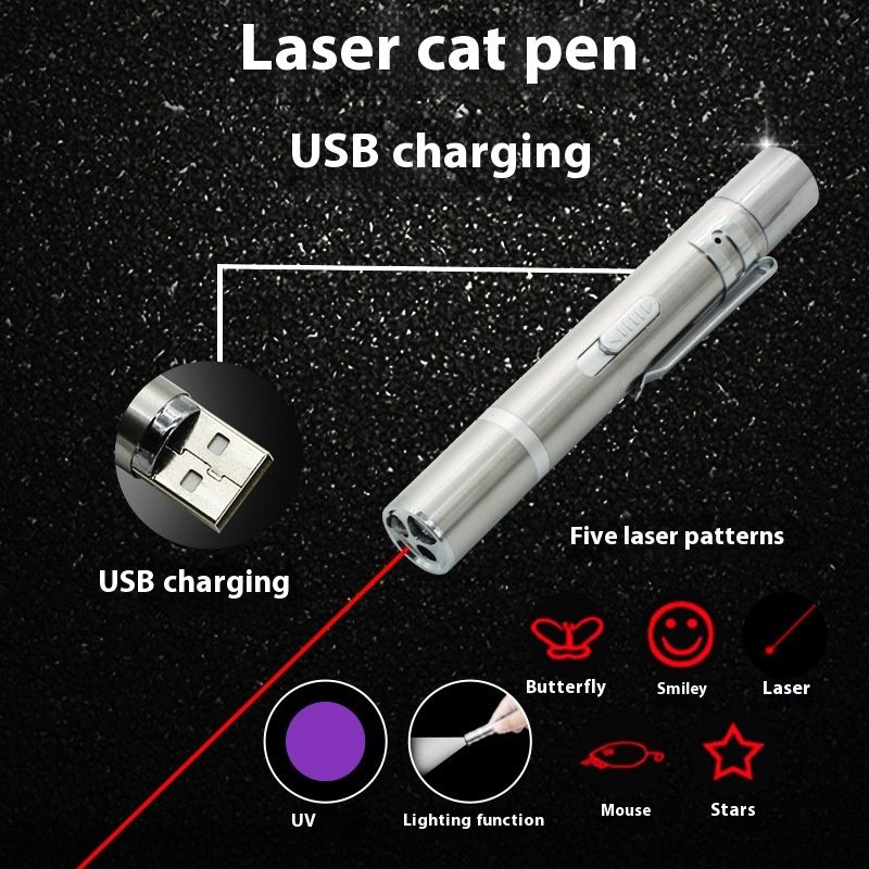 Nou USB Direct Charging Laser Pattern Stick Pet Supplies Cat Play Toy_voghion.com