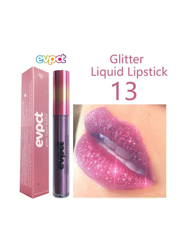 Glitter Diamond 1 st flytande läppstift Vattentätt Långvarig non-stick kopp Pearl Shiny Matte Lip Gloss Wome_voghion.com