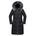 Women's Clothing New Cotton Padded Jacket For Women Long Styledown Cotton Jacket Thickened Over The Knee Fur Collar Cotton Jacket Soft Winter Coat_voghion.com