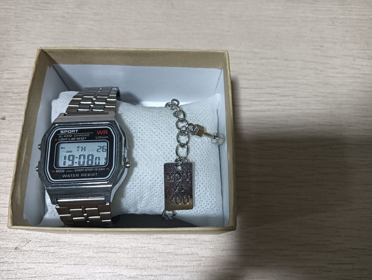 Men's Watches Metal Strap Wr Fashion Gold And Silver Cold Light 91w Electronic Watch_voghion.com