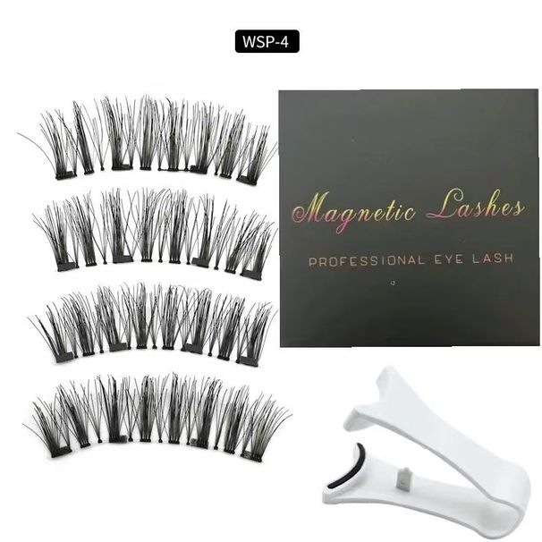 Makeup Source Glue Free Super Natural 4 Cílios Magnéticos 3D_voghion.com