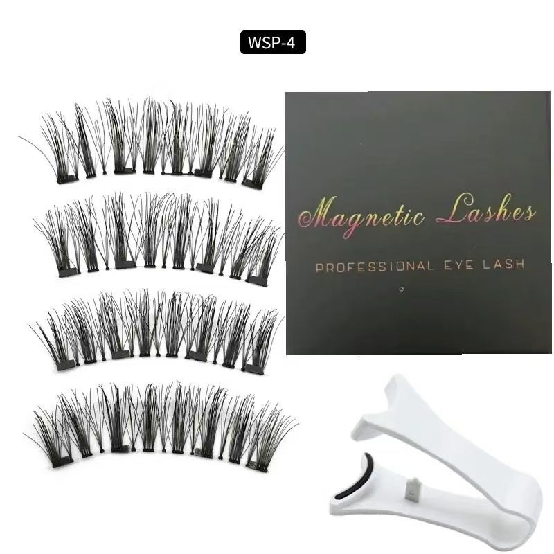 Makeup Source Glue Free Super Natural 4 Magnetic 3d Magnetic Eyelashes_voghion.com
