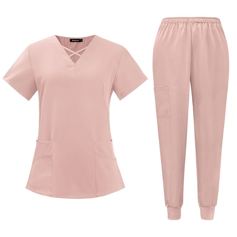 Abbigliamento da donna Nuovi vestiti per il lavaggio a mano Vestiti da lavoro medici ad asciugatura rapida Vestiti chirurgici per sala operatoria del dentista orale Vestiti per il lavaggio a mano incrociati_voghion.com