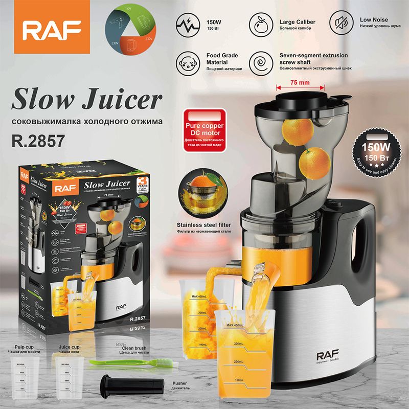 Edelstahl-Entsafter, Kinder-Fruchtsaftpresse, Küchenmaschine und Original-Entsafter zur Safttrennung_voghion.com