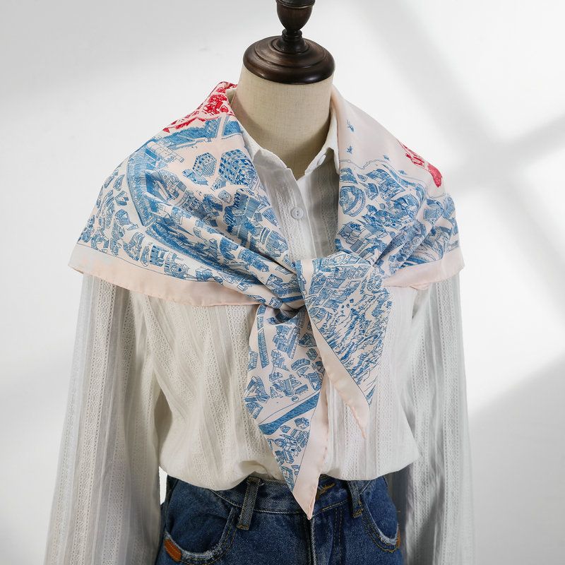 Seta da donna, stampe, nastri alla moda, accessori estivi, accessori lunghi in seta_voghion.com