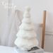 Handmade Wool Felt Christmas Decor Set – Mini Tree & Sheep Ornaments, Nordic-Inspired Holiday Decor For Home, Office & Gifting_voghion.com