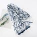 Unisex Cotton and linen thin silk scarf Women's scarf print cape Blue leaf sun fringe beach cape_voghion.com