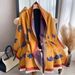 Xianhe Tu Cashmere Collo spesso 2023 Autunno/Inverno Nuova sciarpa Donna Stampa estesa Moda Semplice Scialle_voghion.com