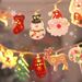 Cross-Border Decoration Party Supplies Iron Art Santa Claus Snowman LED String Christmas Atmosphere Lights_voghion.com