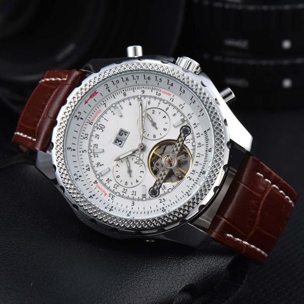 2024 New High Quality Men's Watch Tourbillon 5-pointer Fully Automatic Belt Mechanical_voghion.com