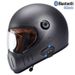 Capacete de motocicleta retrô integral com certificação 3C e Bluetooth – Capacete Cruiser clássico para homens e mulheres (preto fosco, preto brilhante, cinza titânio)_voghion.com