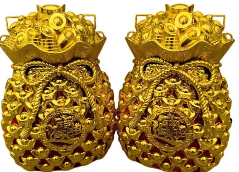 3D Plastic Products Sacrificial Supplies Burning Bag Pair Pouch Ghost Money Yellow Paper_voghion.com